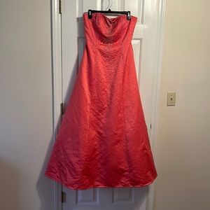 Pink ball gown- beaded and well made